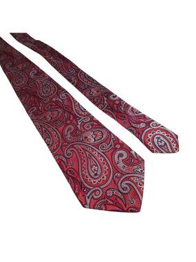 Forsyth Paisley Red Tie Silk Men Accessory Formal Wear Classic Pattern Of Canada